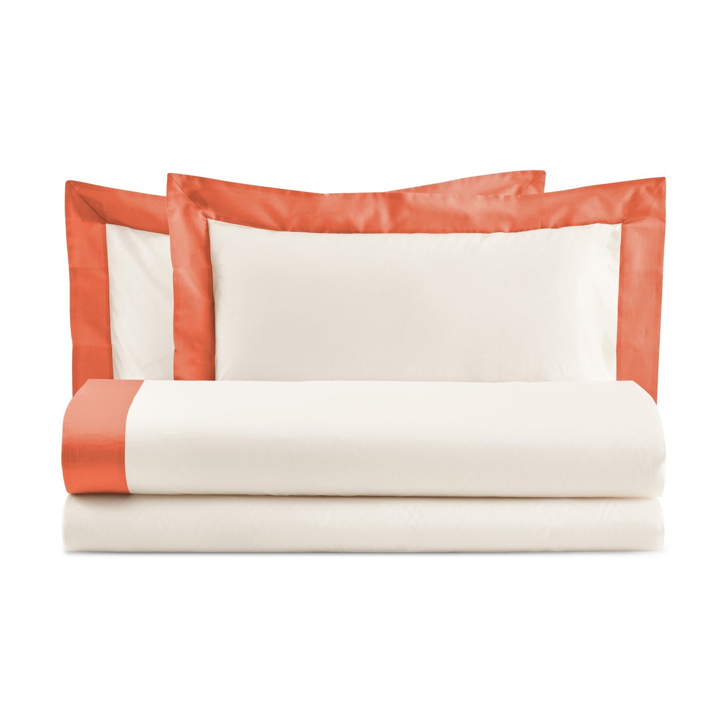 DIAMANTE COMPLETO LETTO COTONE CON BALZA DI RASO | Biancoperla