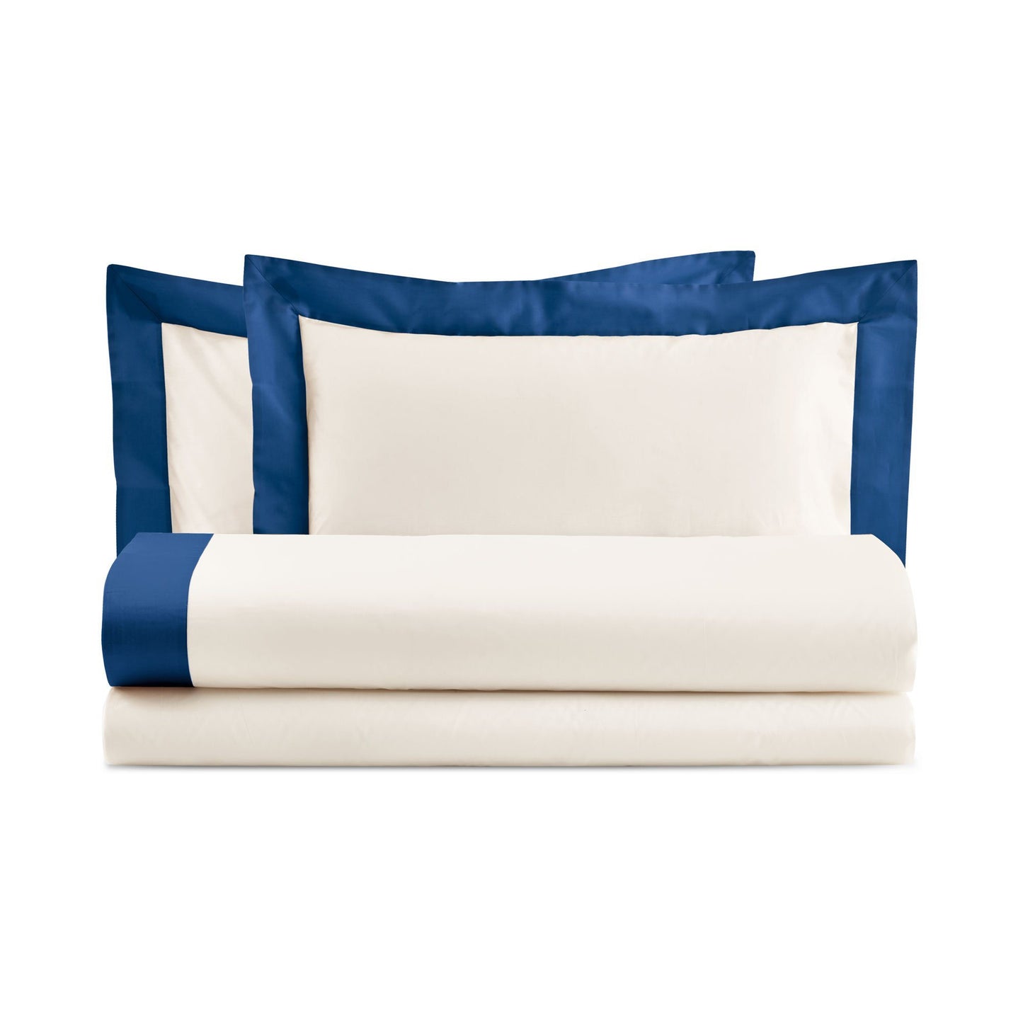 DIAMANTE COMPLETO LETTO COTONE CON BALZA DI RASO | Biancoperla
