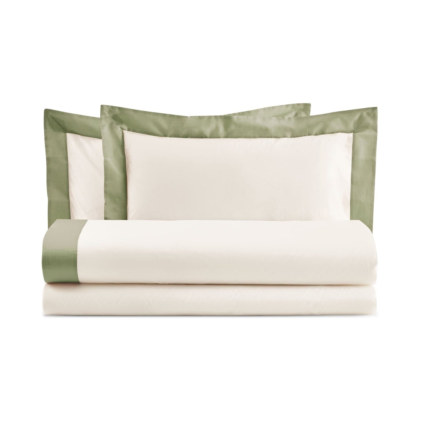 DIAMANTE COMPLETO LETTO COTONE CON BALZA DI RASO | Biancoperla