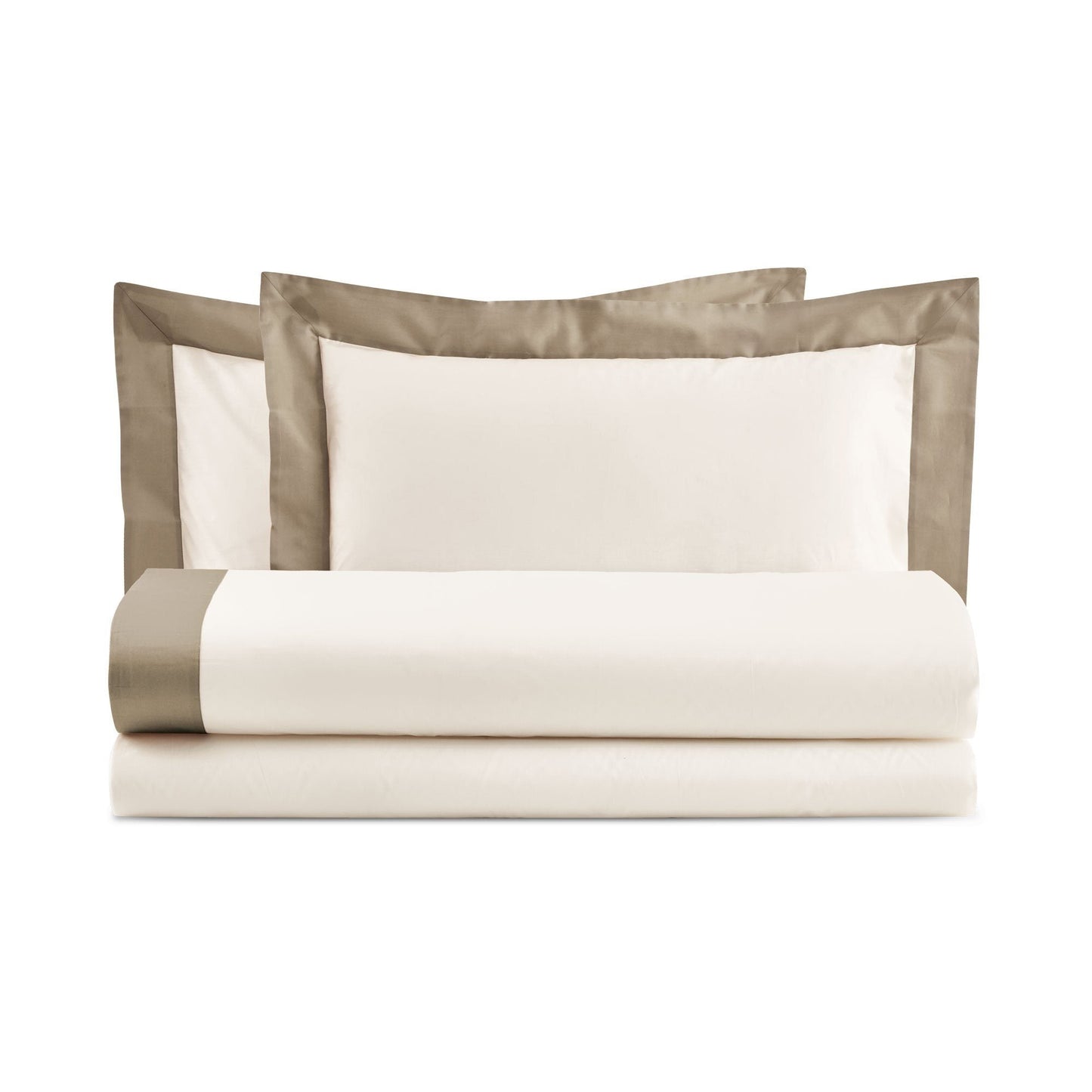 DIAMANTE COMPLETO LETTO COTONE CON BALZA DI RASO | Biancoperla