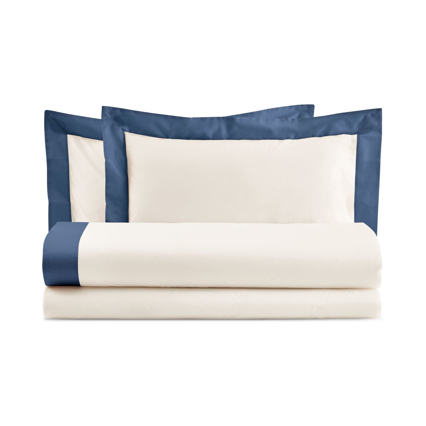 DIAMANTE COMPLETO LETTO COTONE CON BALZA DI RASO | Biancoperla