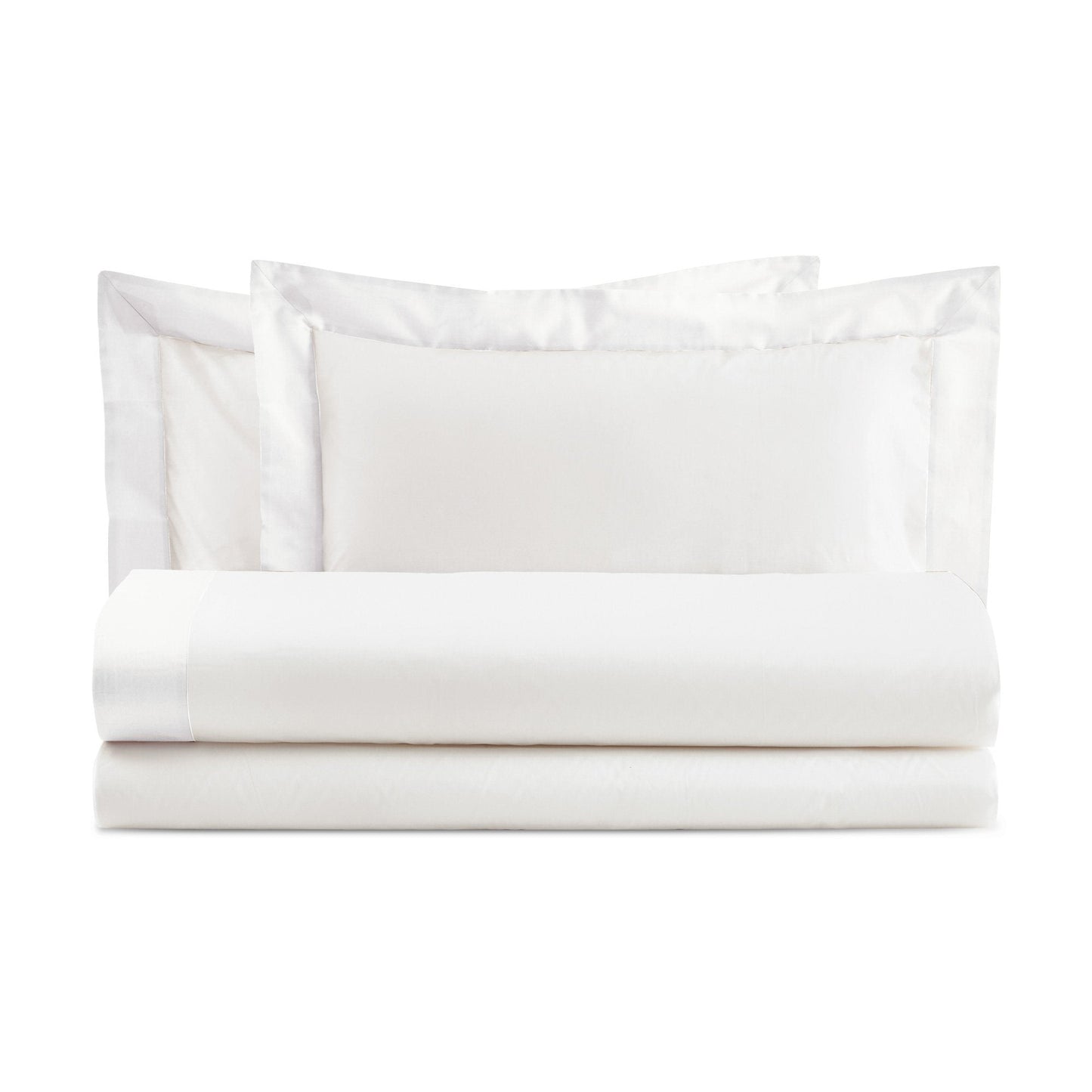 DIAMANTE COMPLETO LETTO COTONE CON BALZA DI RASO | Biancoperla