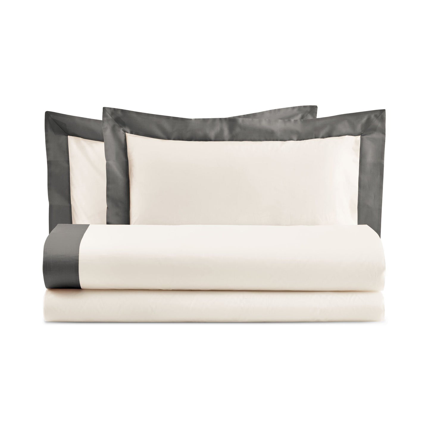 DIAMANTE COMPLETO LETTO COTONE CON BALZA DI RASO | Biancoperla