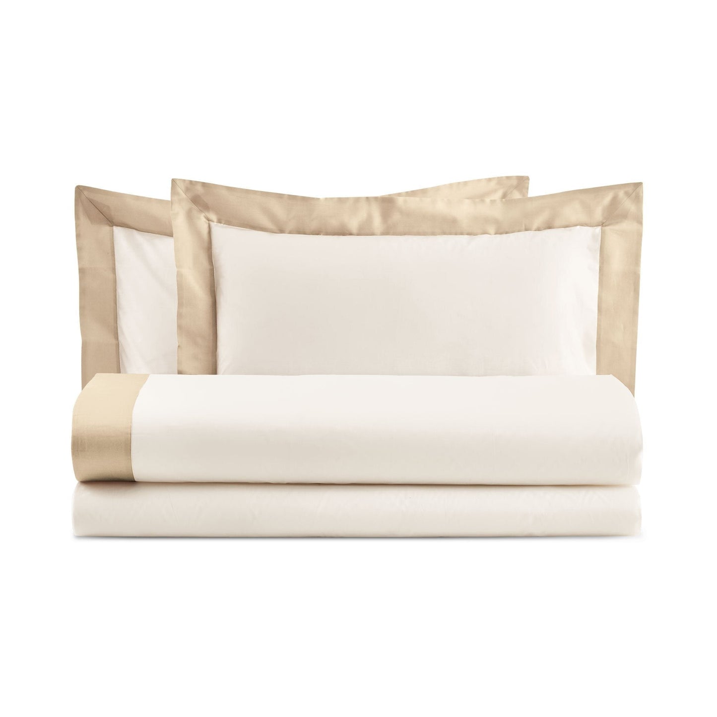 DIAMANTE COMPLETO LETTO COTONE CON BALZA DI RASO | Biancoperla