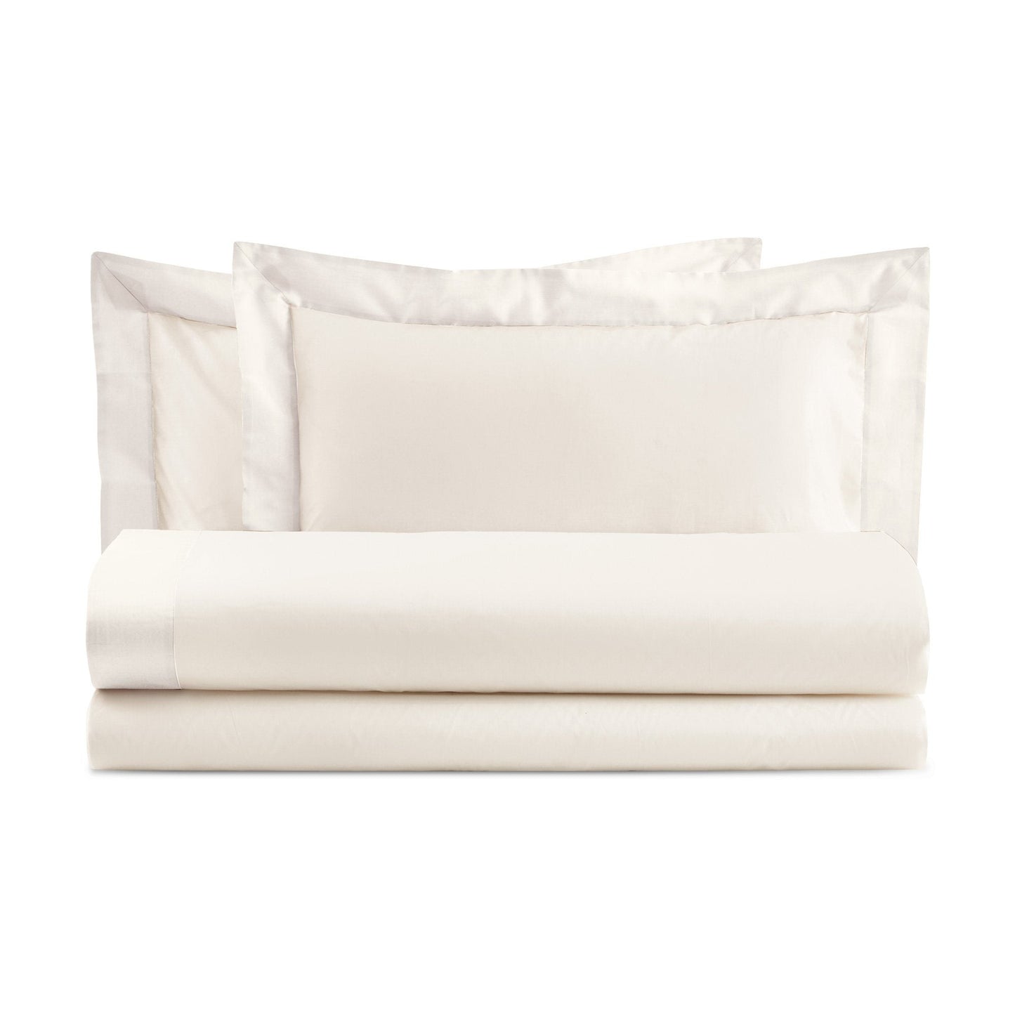 DIAMANTE COMPLETO LETTO COTONE CON BALZA DI RASO | Biancoperla