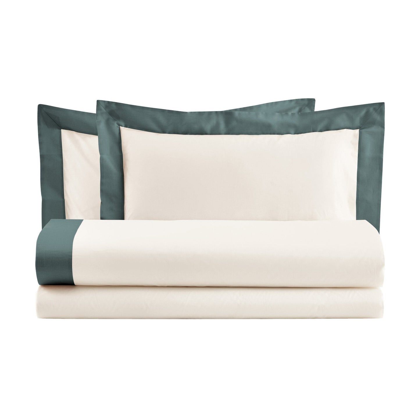 DIAMANTE COMPLETO LETTO COTONE CON BALZA DI RASO | Biancoperla