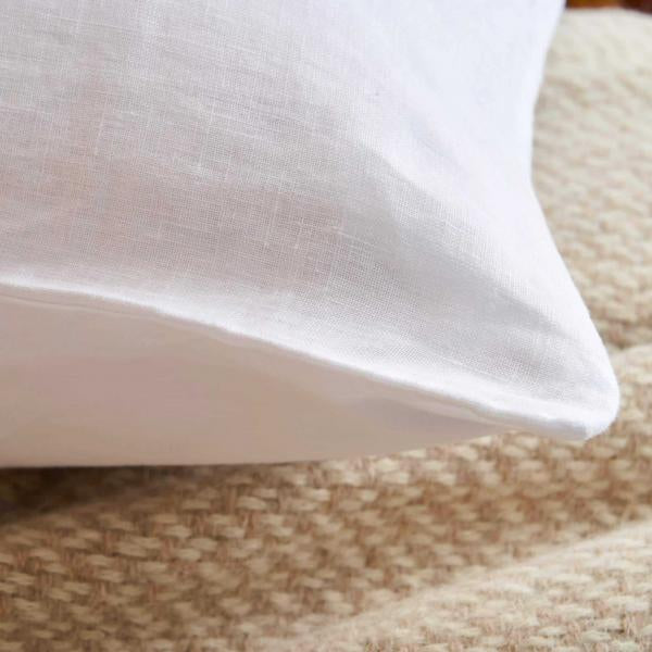 NANTES COMPLETO LETTO MATRIMONIALE IN COTONE CON BALZA DI LINO E FEDERE DUBLE FACE | Biancoperla