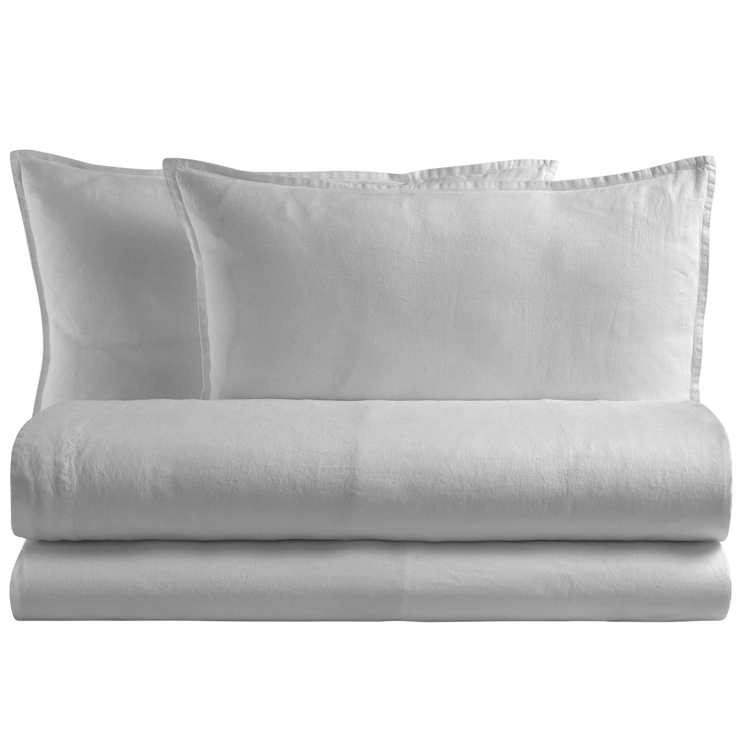 NIAGARA COMPLETO LETTO MATRIMONIALE IN PURO LINO | Biancoperla