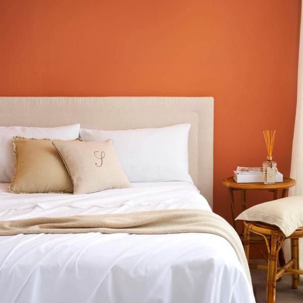 NANTES COMPLETO LETTO MATRIMONIALE IN COTONE CON BALZA DI LINO E FEDERE DUBLE FACE | Biancoperla