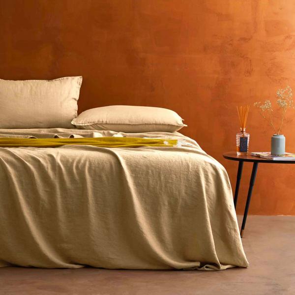 NIAGARA COMPLETO LETTO MATRIMONIALE IN PURO LINO | Biancoperla