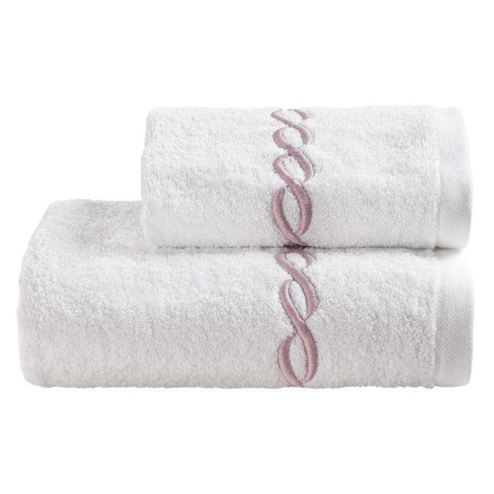 OLYMPIA SET ASCIUGAMANO VISO + OSPITE SPUGNA | Biancoperla