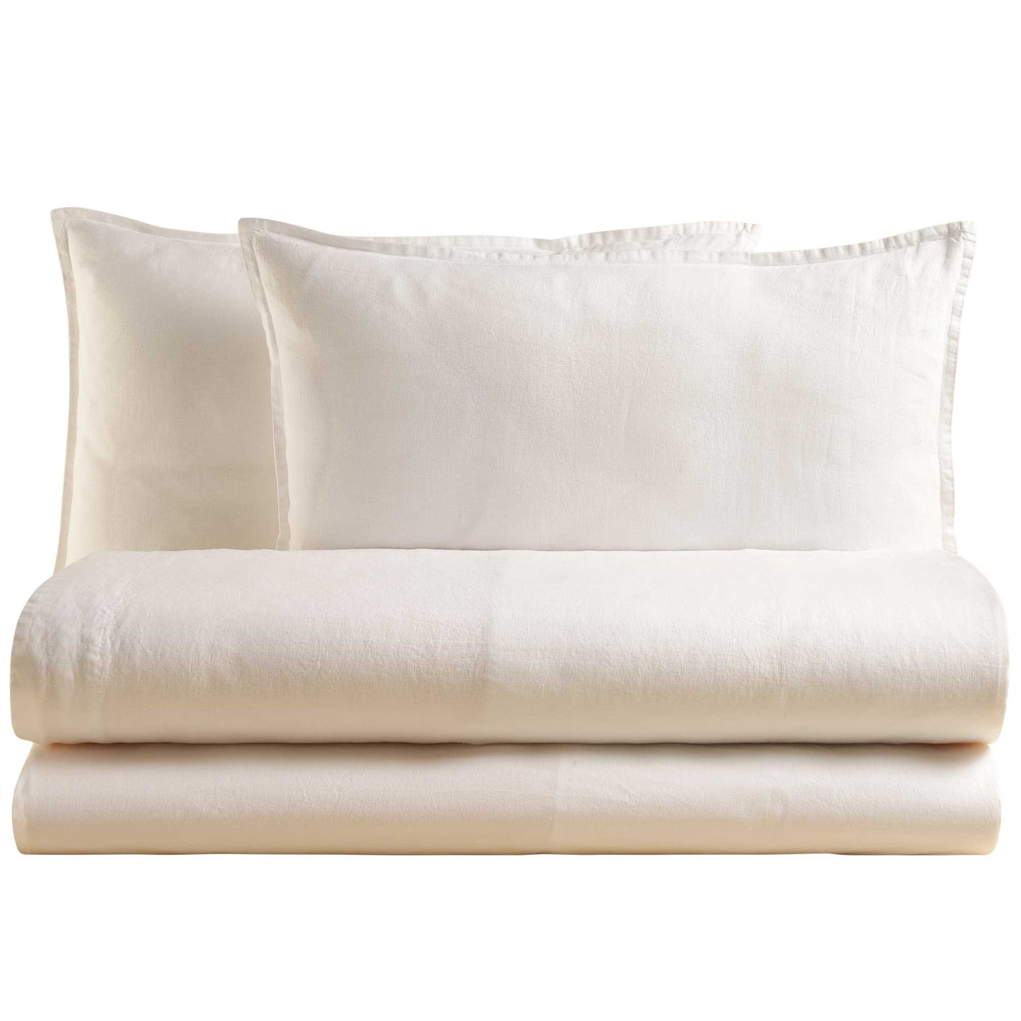 NIAGARA COMPLETO LETTO MATRIMONIALE IN PURO LINO | Biancoperla