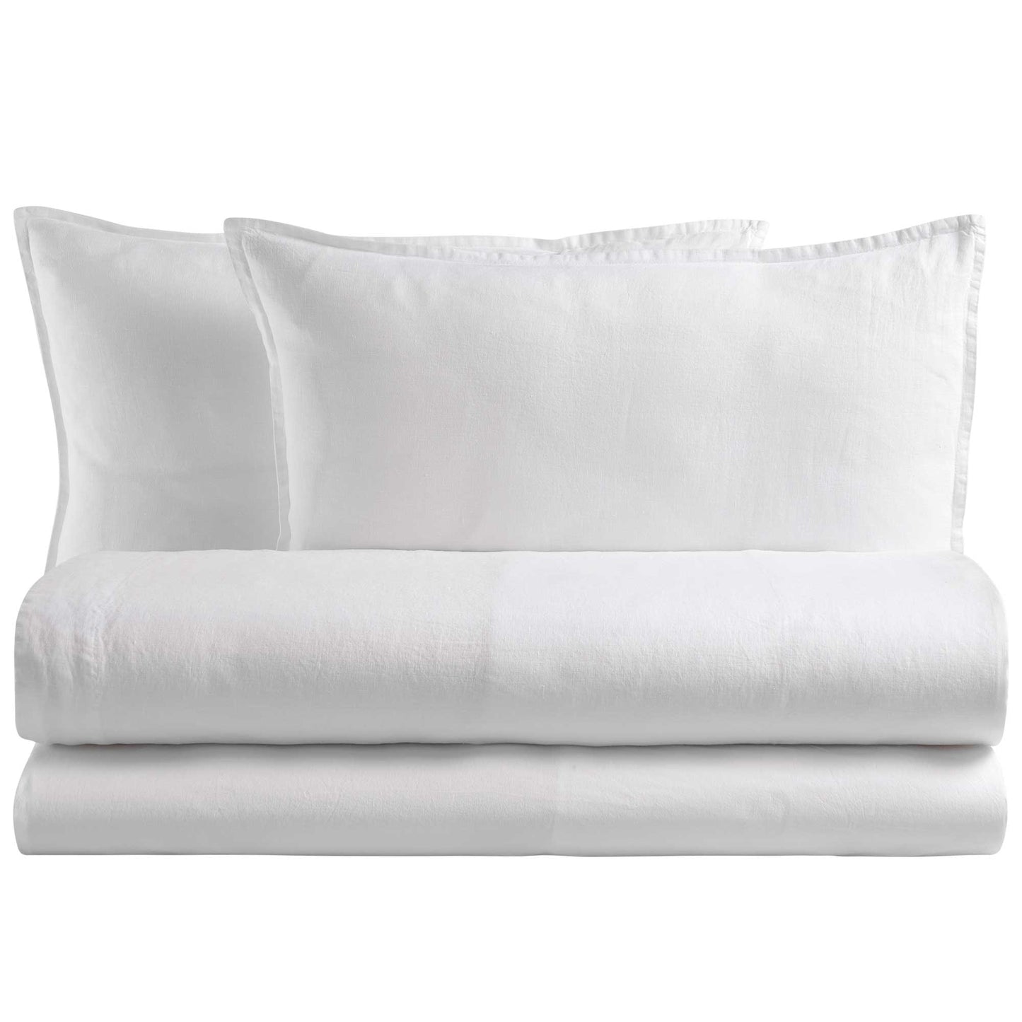 NIAGARA COMPLETO LETTO MATRIMONIALE IN PURO LINO | Biancoperla
